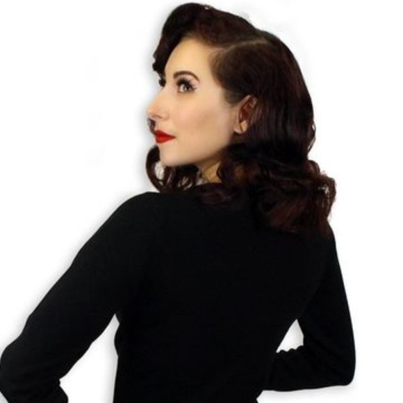 Big Bad Wolf Ladies Cardigan- Medium- Black - Picture 2 of 6